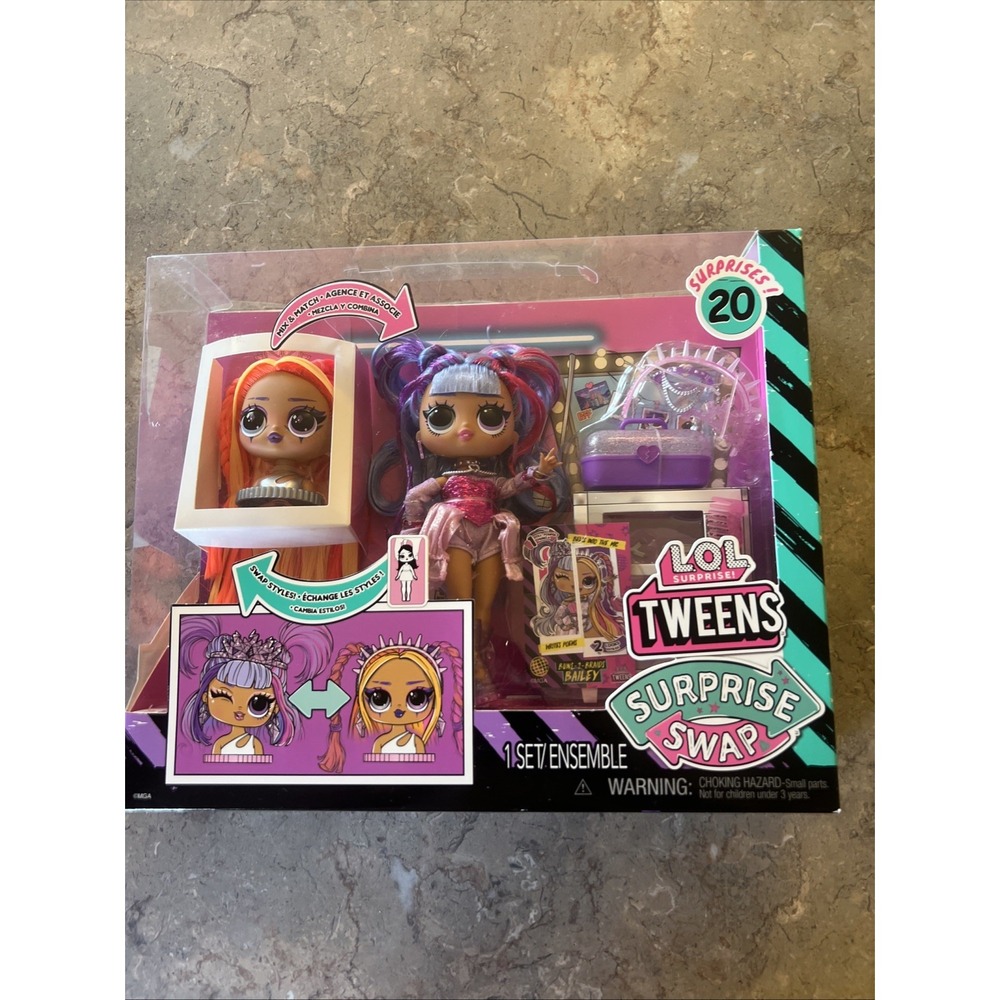 2023 L.O.L. Surprise! Tweens Surprise Swap Bailey Doll Set 20 Surprises